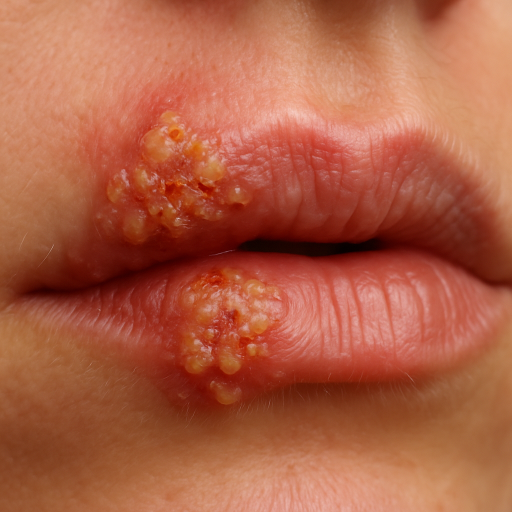 Sintomas nos lábios